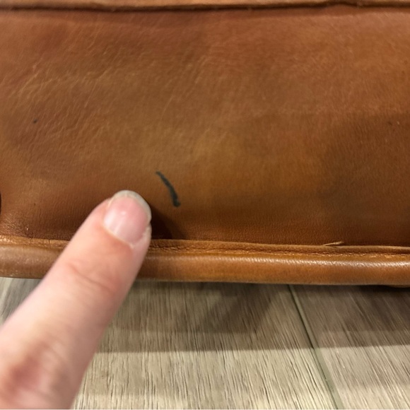 Vtg Coach Leather Embassy Briefcase Purse Handbag British Tan Brown Made in USA - Picture 7 of 12